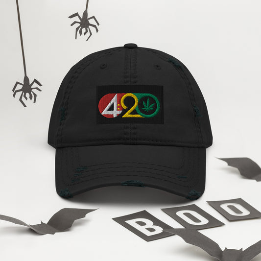 420 Distressed Dad Hat